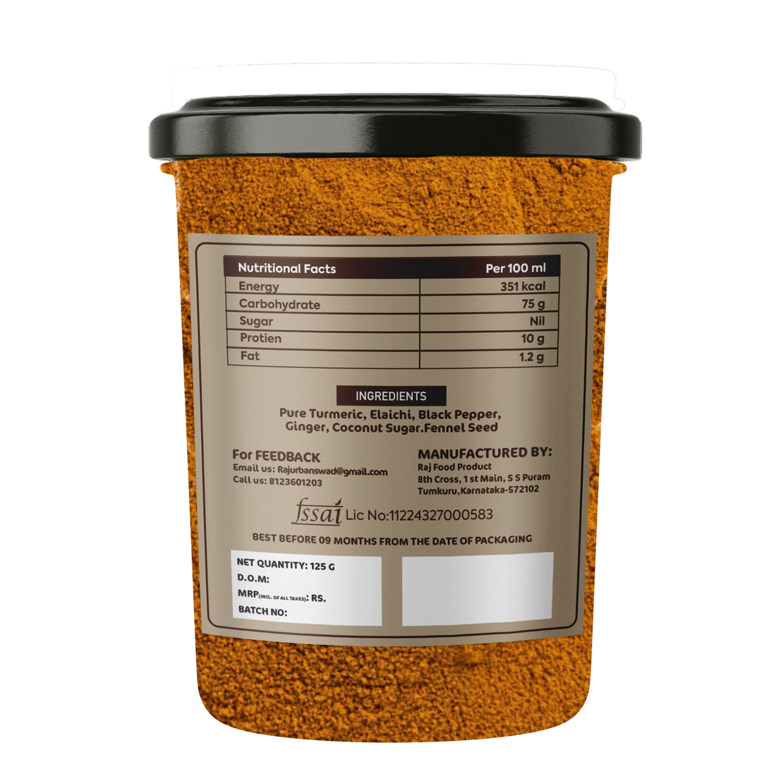 Urban Swad Golden Turmeric Latte 125g